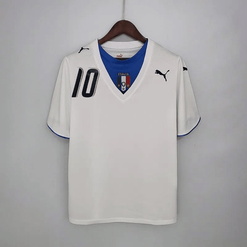 Camisa Retrô  Itália 2006 - Masculina- Torcedor- Branca