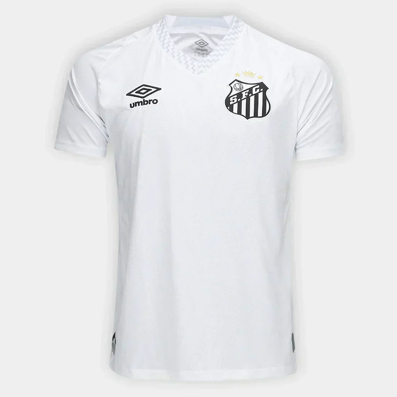 Camisa Santos I 25/26 - Torcedor- Masculina - Branco+Cinza