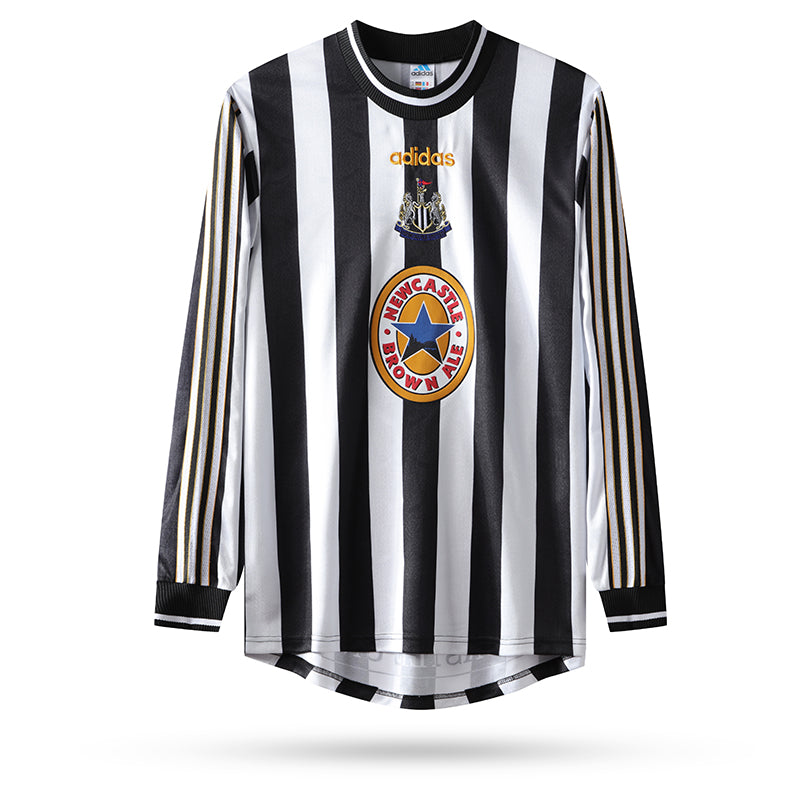 Camisa Retro Newcastle United I Manga Longa 97/99- Masculina- Torcedor