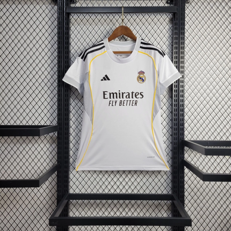Camisa Real Madrid I 25/26 - Feminino- Torcedor