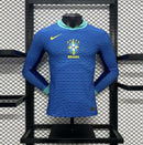Camisa Manga Longa  Brasil II 24/25 -Masculina-Jogador - Azul