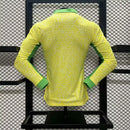 Camisa Manga Longa  Brasil I 24/25 - Masculina-Jogador - Amarela