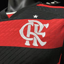 Camisa Manga Longa Flamengo I 24/25 - Adidas - Vermelho e Preto- Jogador