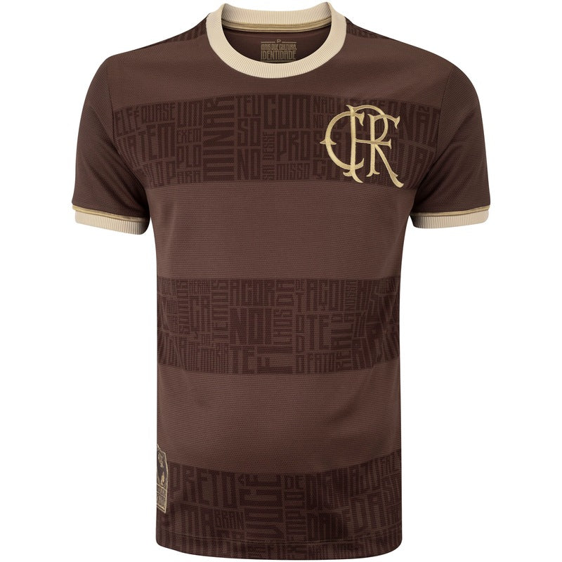 Camisa Flamengo Identidade Negra 24/25- Masculina- Marrom