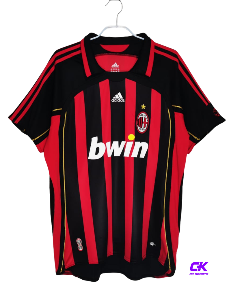 Camisa Milan Retrô 2006/2007 -Vermelha e Preta