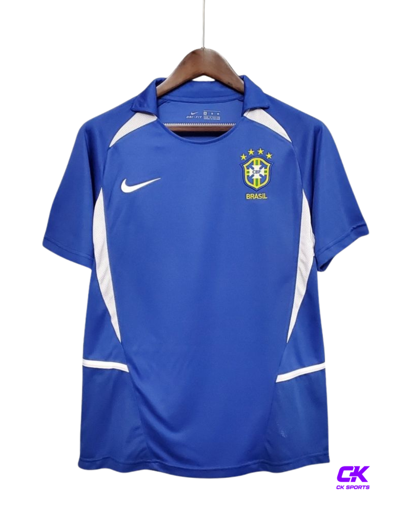 Camisa Brasil  Retrô 2002- Azul
