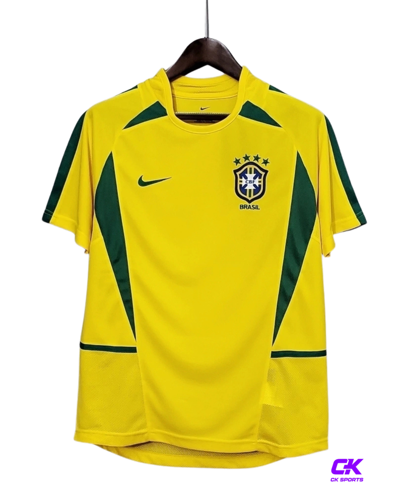 Camisa Brasil Retrô 2002- Amarela