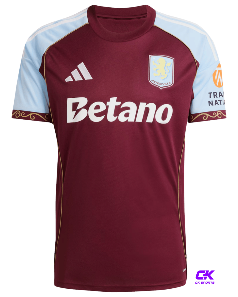 Camisa Aston Villa I 25/26 - Torcedor-Masculina