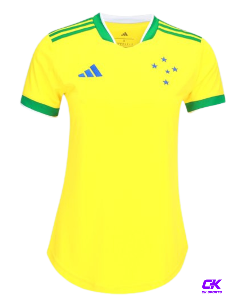 Camisa Cruzeiro III 26/27- Amarela- Feminina-Torcedor