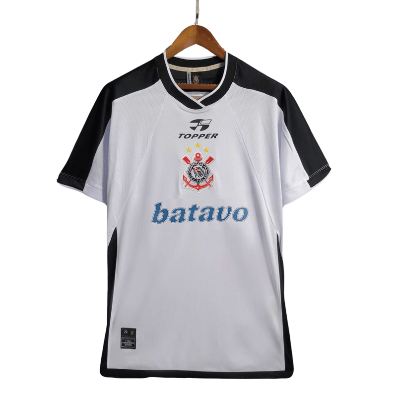 Camisa Corinthians Retro 2000 - Topper Torcedor Masculina- Branca