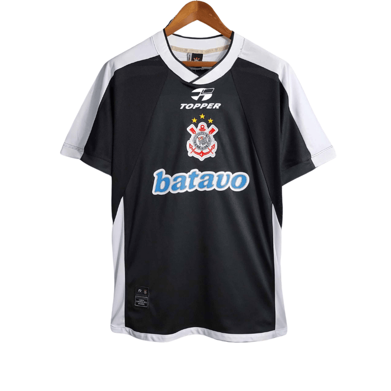 Camisa Corinthians Retro 2000- Topper Torcedor Masculina- Preta