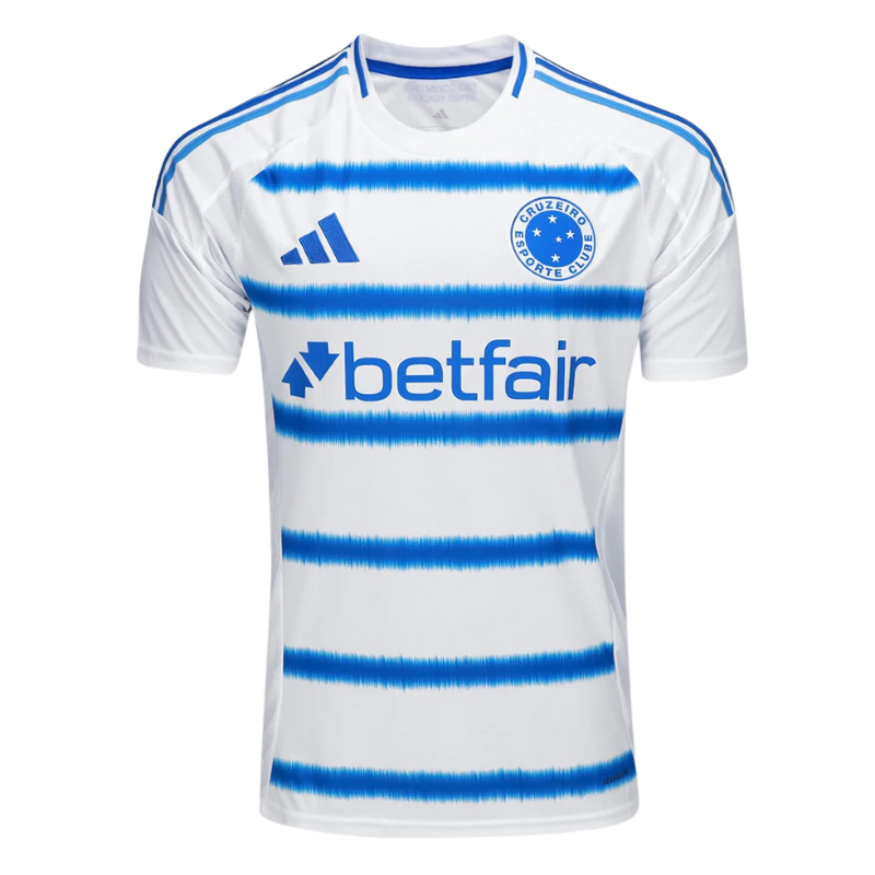 Camisa Cruzeiro II 25/26 Torcedor Masculina - Branca + Azul