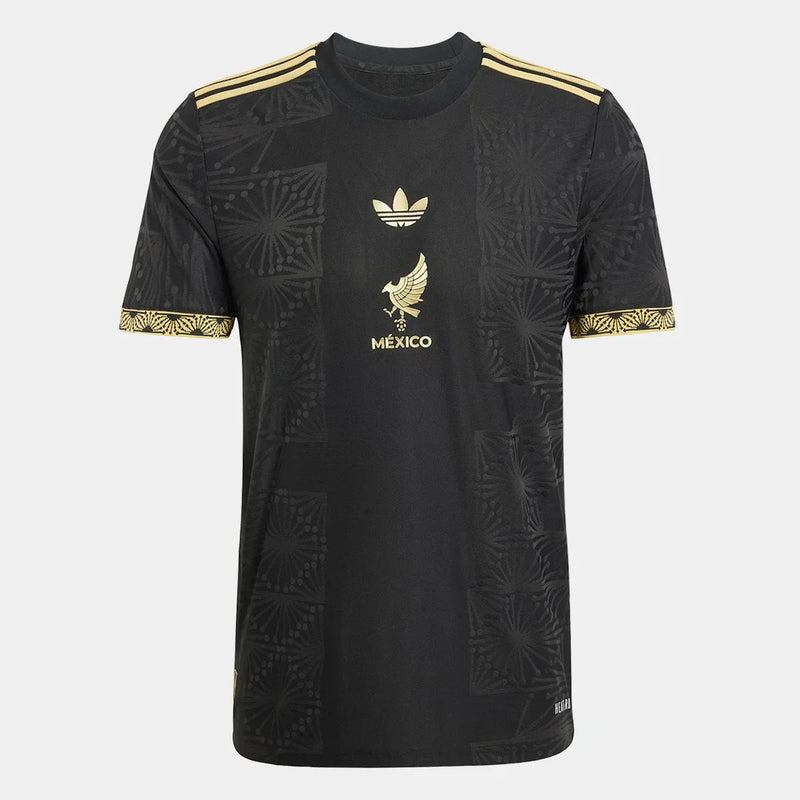 Camisa México 25/26 Ouro- Masculina -Torcedor- Preto+Dourado