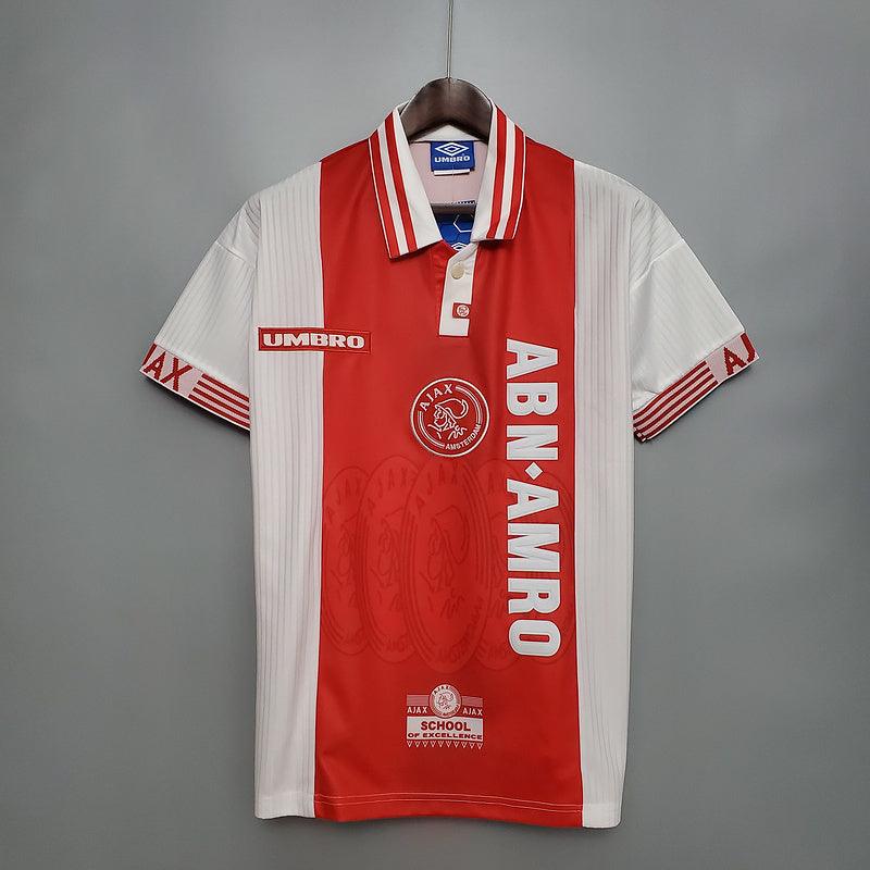 Camisa Ajax Retrô 1997/1998 -Masculina-Torcedor- Vermelha e Branca