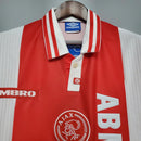 Camisa Ajax Retrô 1997/1998 -Masculina-Torcedor- Vermelha e Branca