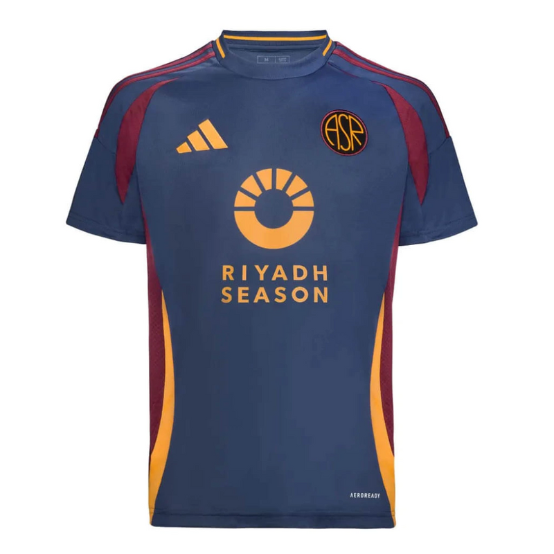 Camisa Roma III 24/25 -Masculina- Torcedor-Azul e Amarela