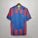 Camisa Barcelona Retrô 2005-Masculino- Torcedor- Azul e Vermelha
