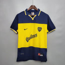 Camisa Boca Juniors Retrô 1999 -Masculina- Torcedor-Azul e Amarela