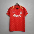 Camisa Liverpool Retrô 05/06 - Masculina-Torcedor- Vermelha