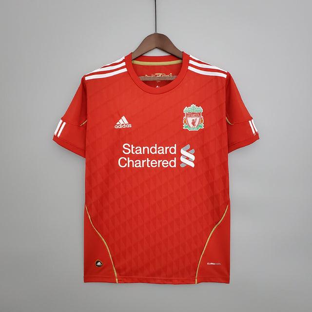 Camisa Liverpool Retrô 2010/2011 - Masculina- Torcedor-Vermelha -
