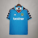 Camisa Manchester City Retrô 1997/1998-Masculina-Torcedor-Azul