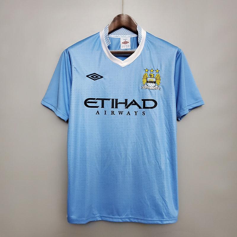 Camisa Manchester City Retrô 2011/2012-Masculina-Torcedor- Azul