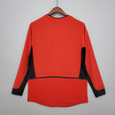 Camisa Manga Longa Manchester United 02/04 -Masculina- Torcedor-Vermelho