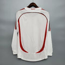 Camisa Manga Longa Milan 06/07 -Masculina- Torcedor-Branco