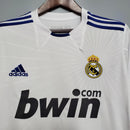 Camisa Manga Longa Real Madrid 10/11 - Masculina- Torcedor-Branco