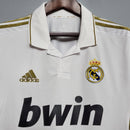 Camisa Manga Longa Real Madrid 11/12 -Masculina- Torcedor-Branco