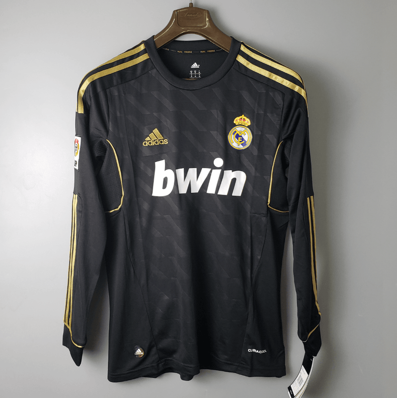 Camisa Manga Longa Real Madrid 2012  -Masculina- Torcedor-Preto