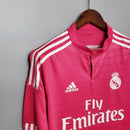 Camisa Manga Longa Real Madrid 14/15 - Masculina-Torcedor- Rosa