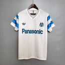 Camisa Marseille Retrô 1990 -Masculina- Torcedor-Branca