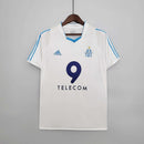 Camisa Marseille Retrô 2002/2003- Torcedor- Masculina- Branca