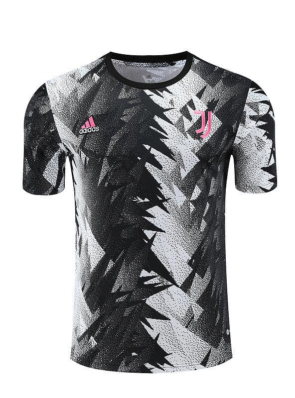 Camiseta Juventus Pré Jogo 23/24 - Masculina- Torcedor-Branco/Preto