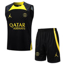Conjunto de Treino do Paris Saint Germain - Preto e Amarelo
