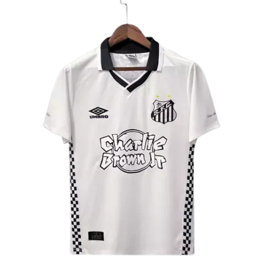 Camisa Santos Charlie Brown Jr 22/23 -Branca - Torcedor-Masculina